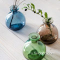 Окрашенная цветная стеклянная ваза для домашней декоративной